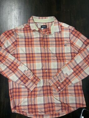 Marmot Zephyr Shirt in Auburn Plaid size large
